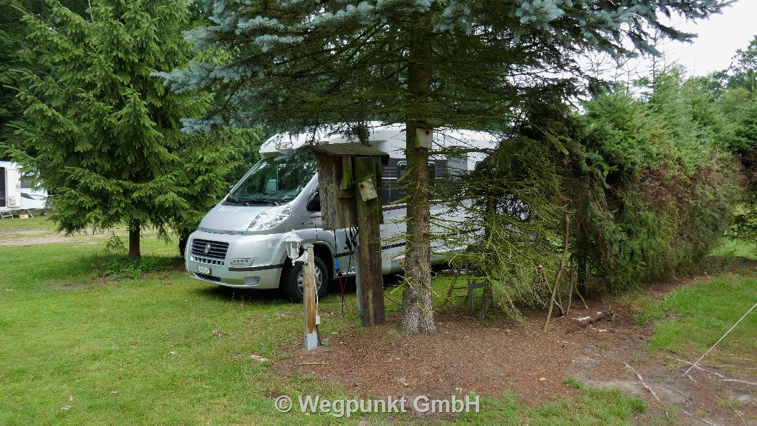 Unser Camper - gut getarnt
